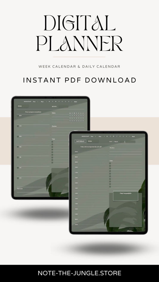 BananaPlant | WeekDays (Digital Planner)