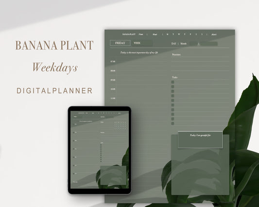 BananaPlant | WeekDays (Digital Planner)